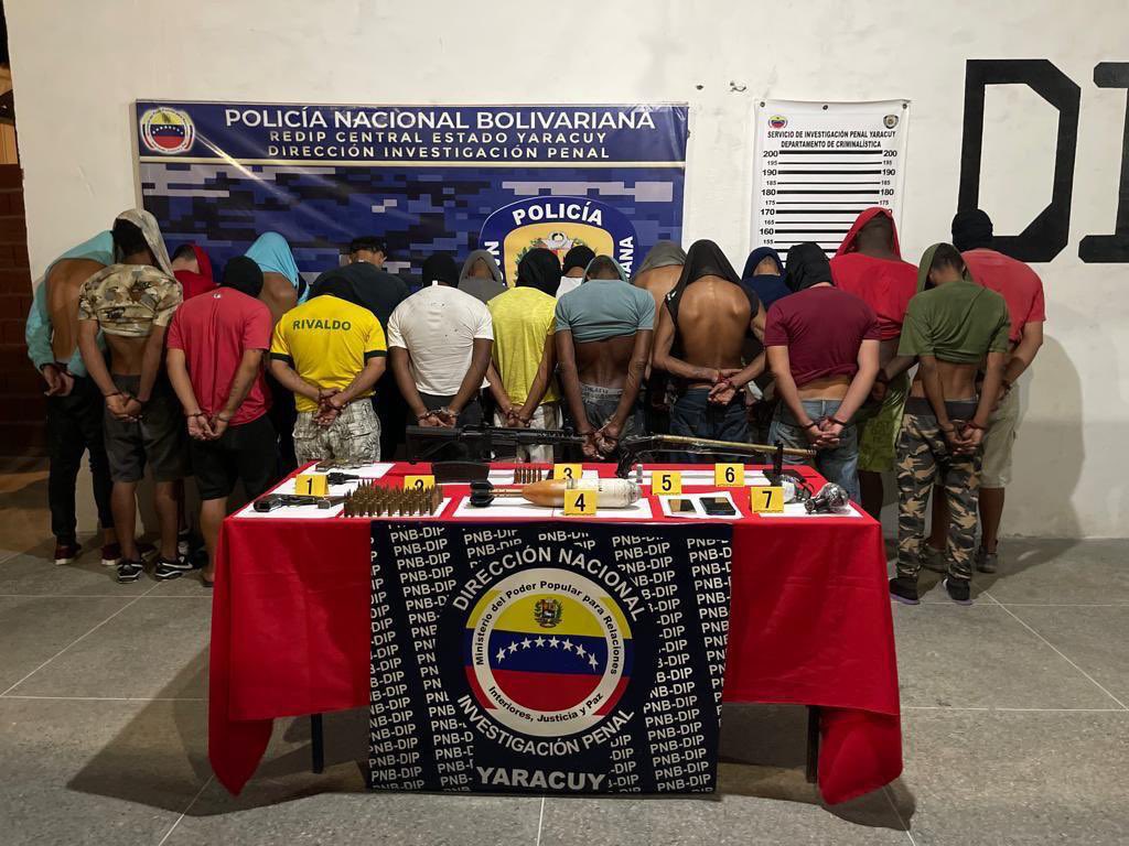 Operación “Escudo Bolivariano 2022 Trueno II”, es desmantelado grupo generador de violencia  que mantenía al estado Yaracuy en vilo, Venezuela es territorio de paz, no toleraremos grupos paralelos  que atenten contra la paz de la República.
