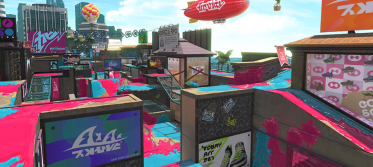 SplatoonMI1's tweet photo. BREAKING: We’ve just gotten word of renovations being made to Arowana Mall! It will soon be transformed into Twelve Oaks Mall at release, and will be playable in Splatoon 3! https://t.co/46g12BCk31
