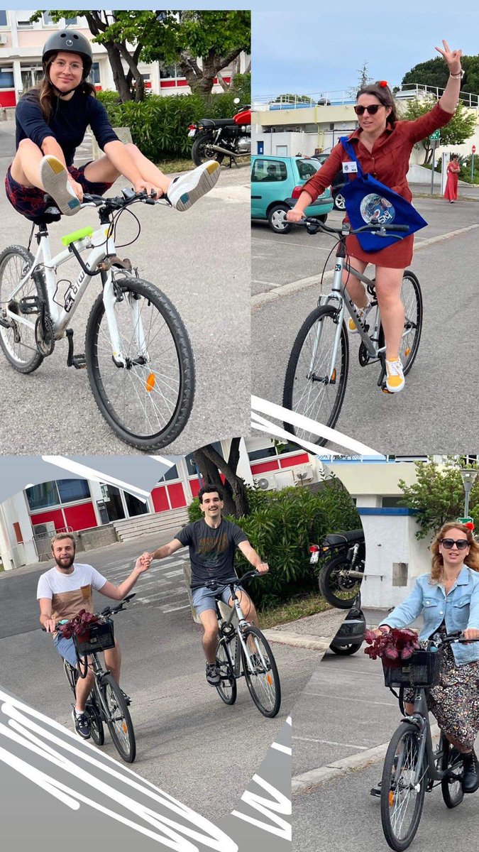 Bikes, Sun, Smile and Science with <a href="/maelle_paillat/">Maelle Paillat</a> <a href="/PCallypso/">Pellegri Callypso</a> <a href="/Romain_Dbt/">Romain debiton</a> <a href="/BeauvoisSolene/">Beauvois Solène, PhD</a> at <a href="/jsm3marseille/">JSM3</a> #Sustainability #JSM3
