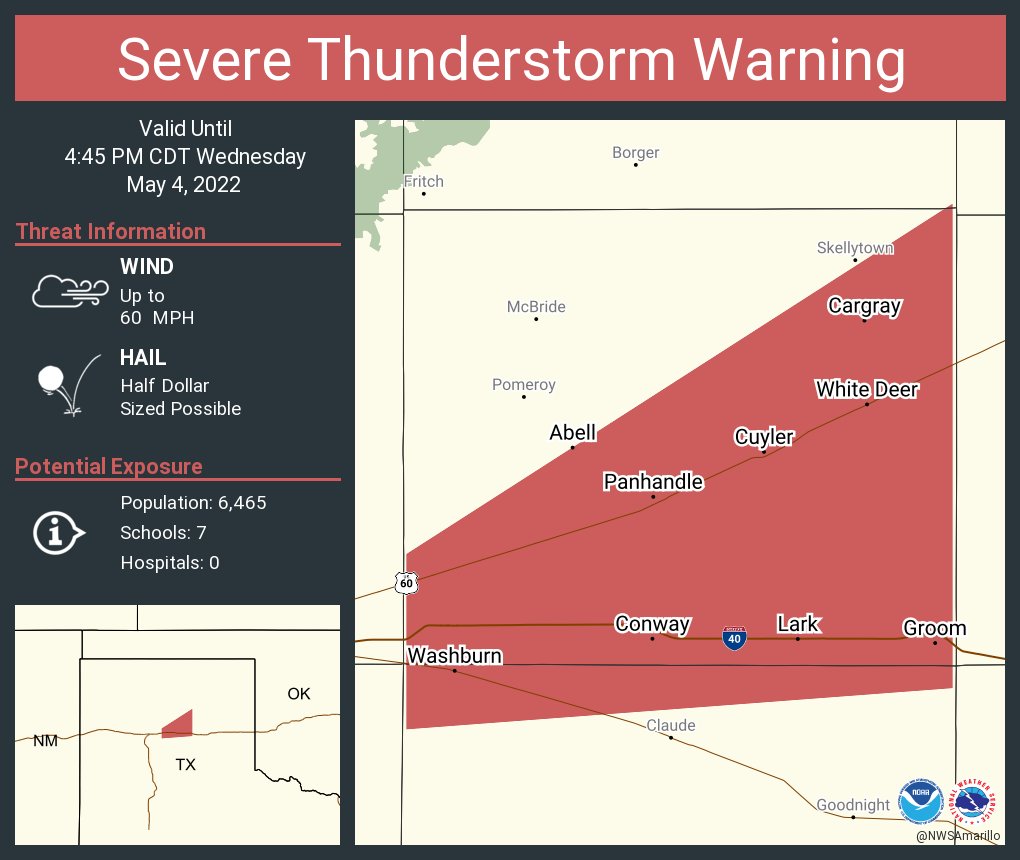 NWS Severe Tstorm on Twitter "Severe Thunderstorm Warning including