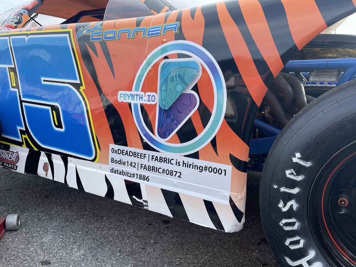 Gangsterparty0's tweet photo. @MagicEden @official_fabric is one of those things if you forget about it will haunt you forever check out
#fabpunk
#fab
And @0xDEADBEEFx iced out rings on tiger man finger behind the race car @0xDEADBEEFx
@Bodie142_
@imzirawhK
Weโre there
Weโre ganna win this race https://t.co/Dw3rYPE9sF