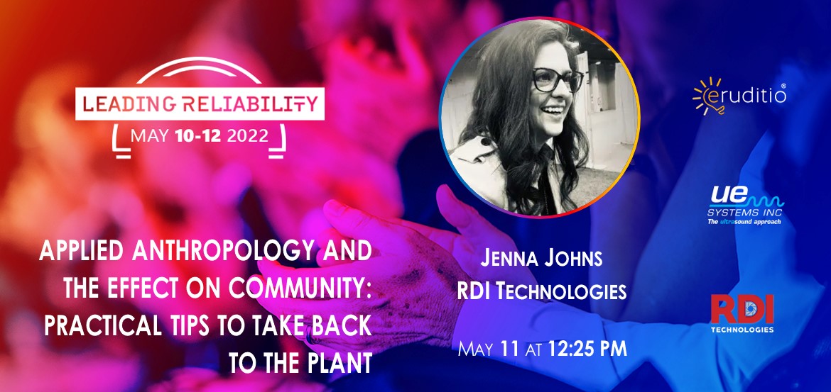 rditechnologies's tweet photo. Bring your shovels to Leading Reliability because Jenna Johns is digging deep with her "Applied Anthropology and the Effect on Community" session. Check out the lineup for #LeadingReliability to see who else will be speaking >> https://t.co/BeGHV69OZl https://t.co/pNXZXt9pqy