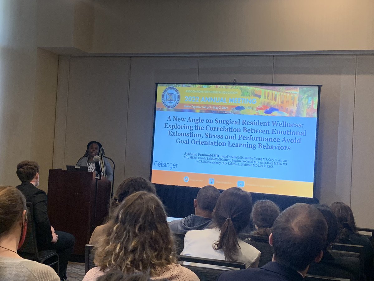 drbeckyhoffman's tweet image. I’m on the cloud 9 of being proud! @GeisingerSurgEd Ayo knocked it out of the park with her work on GO and wellness! @GeisingerRsrch Let’s take a new approach to wellness…#SEW2022