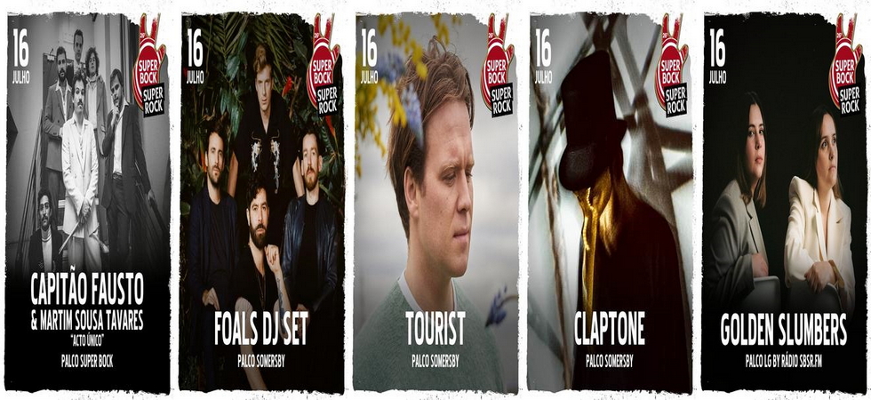 26º SUPER BOCK SUPER ROCK
Em 2022, o Meco espera por nós!
Novas confirmações:
CAPITÃO FAUSTO &amp; MARTIM SOUSA TAVARES 
 "ACTO ÚNICO", um exclusivo Super Bock Super Rock.
FOALS DJ SET, TOURIST, CLAPTONE 
completam a programação do Palco Somersby.

linhadanoticia.pt/?p=20476