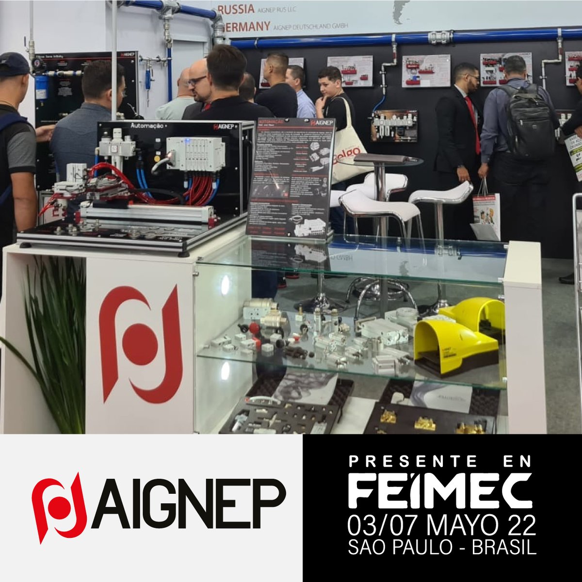 aigneplatam's tweet photo. ¡Vuelve la mayor feria del segmento industrial! 
Y AIGNEP estará presente. 
¡Visítenos y sorpréndase aún más con nuestras soluciones y novedades!

#feimec2022 #feimec #automatizacionindustrial #automatizacion #neumática #aignep https://t.co/NRjfeDPf3v