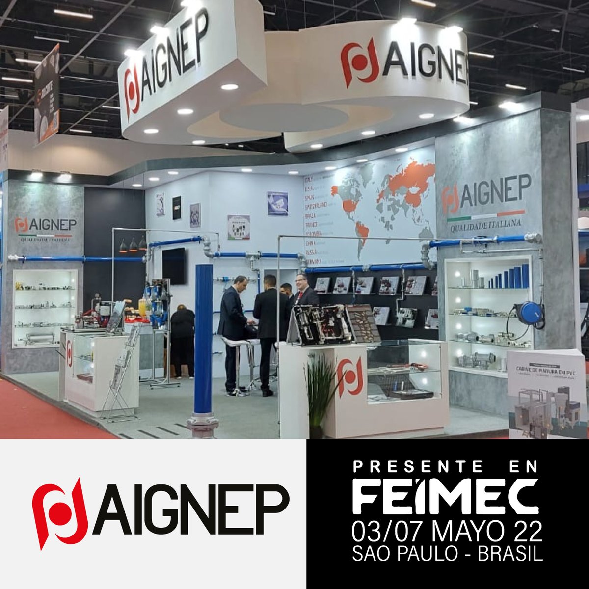 aigneplatam's tweet photo. ¡Vuelve la mayor feria del segmento industrial! 
Y AIGNEP estará presente. 
¡Visítenos y sorpréndase aún más con nuestras soluciones y novedades!

#feimec2022 #feimec #automatizacionindustrial #automatizacion #neumática #aignep https://t.co/NRjfeDPf3v