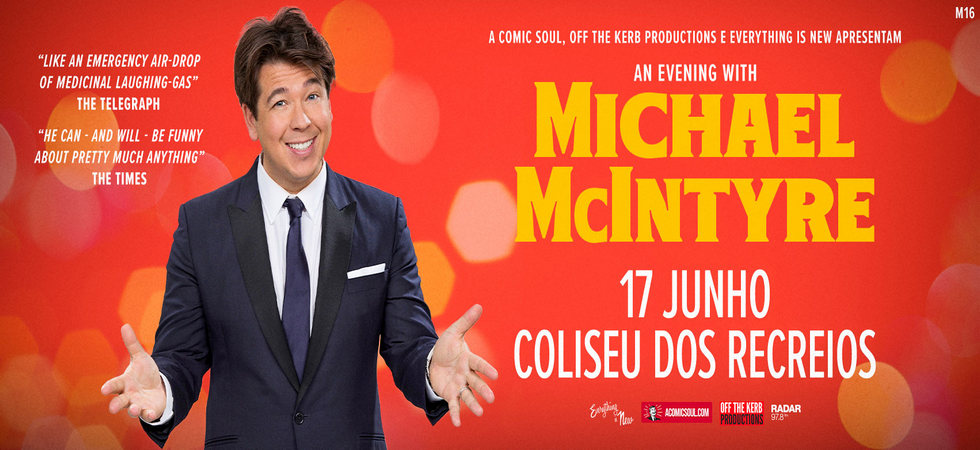 O comediante Michael McIntyre anuncia passagem em Portugal a 17 de junho, no Coliseu dos Recreios. Os bilhetes ficam disponíveis para venda dia 11 de abril, às 10h, em everythingisnew.pt e nos locais habituais.
A  #ColiseudosRecreios

linhadanoticia.pt/?p=20497