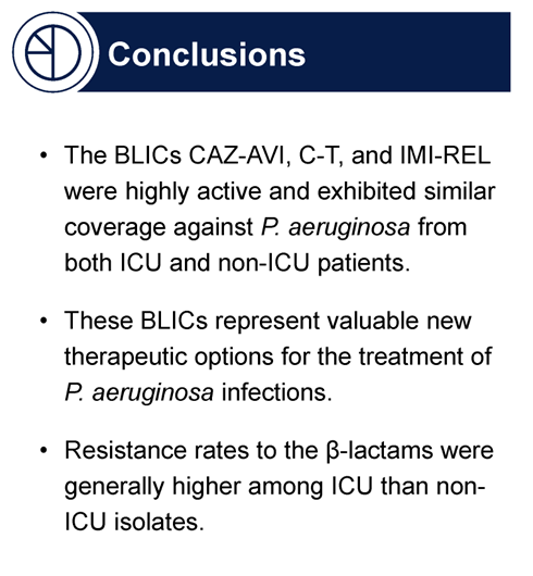 From "Comparative Activity of Newer B-lactam/B-lactamase Inhibitor Combinations against Pseudomonas aeruginosa from Patients in ICUs of US Medical Centres in 2021" <a href="/abbvie/">AbbVie</a> #ECCMID2022 

See the full presentation here: jmilabs.com/data/posters/E…