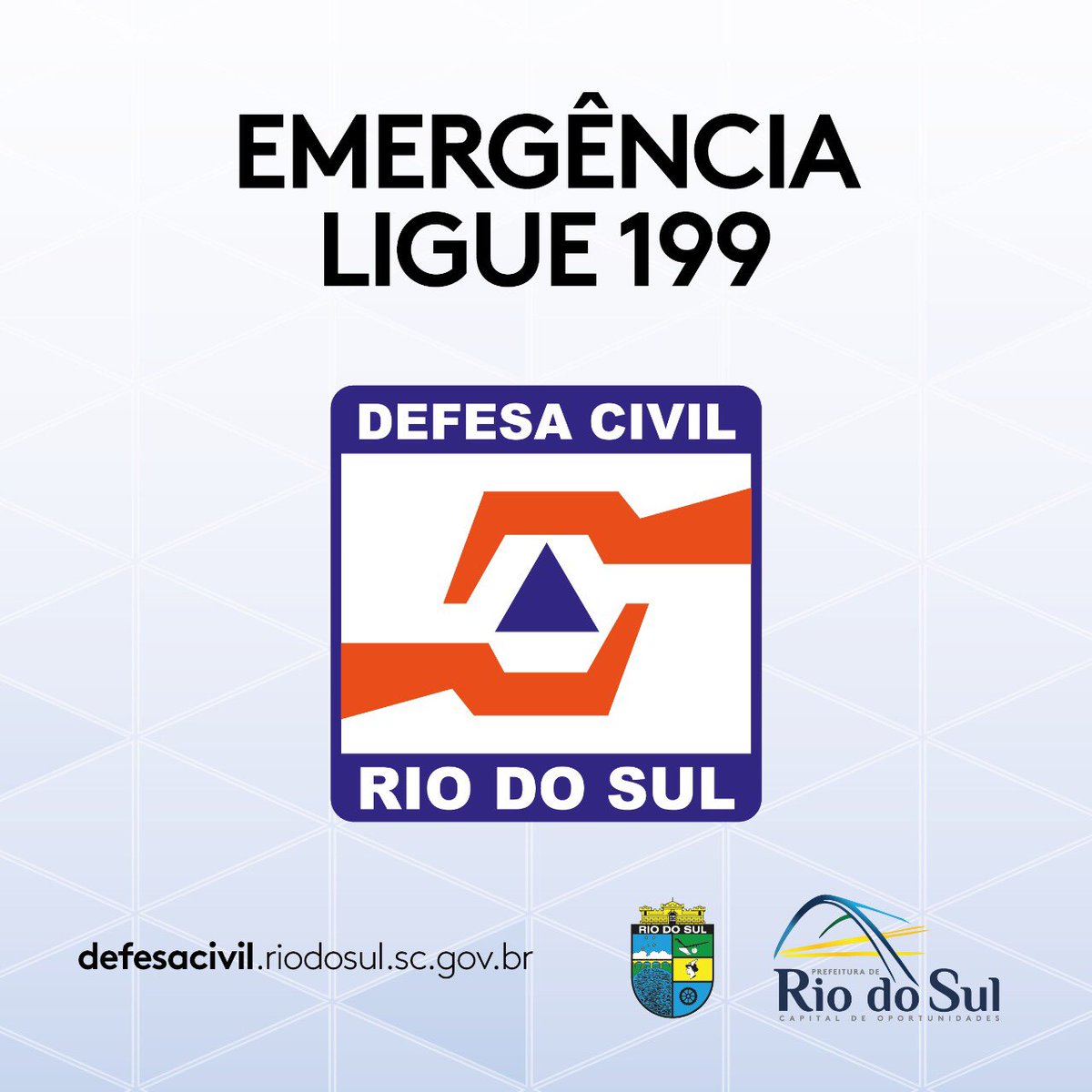 PrefRiodoSul's tweet photo. Todas as informações oficiais referente a enchente de Rio do Sul, você acompanha pelo link: https://t.co/h4wlE8ILTN 

#riodosul #defesacivil #sc #enchente #199 https://t.co/HkE6w41uxr