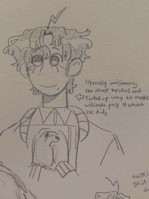 Pleas god allow him to get violent, he deserves to get payback  (these doodles had violent intent behind them but I dunno if that comes through) #blueycapsules 
