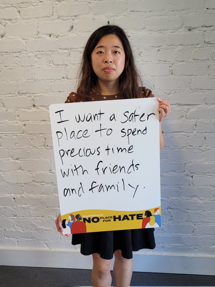When I have to wait too long for the bus at night, especially by myself, I watch the time pass in fear. I want a #SaferPlace to actually spend time with my important people, without having to count the minutes on my own safety. #NoPlaceForHateCA #CALeg