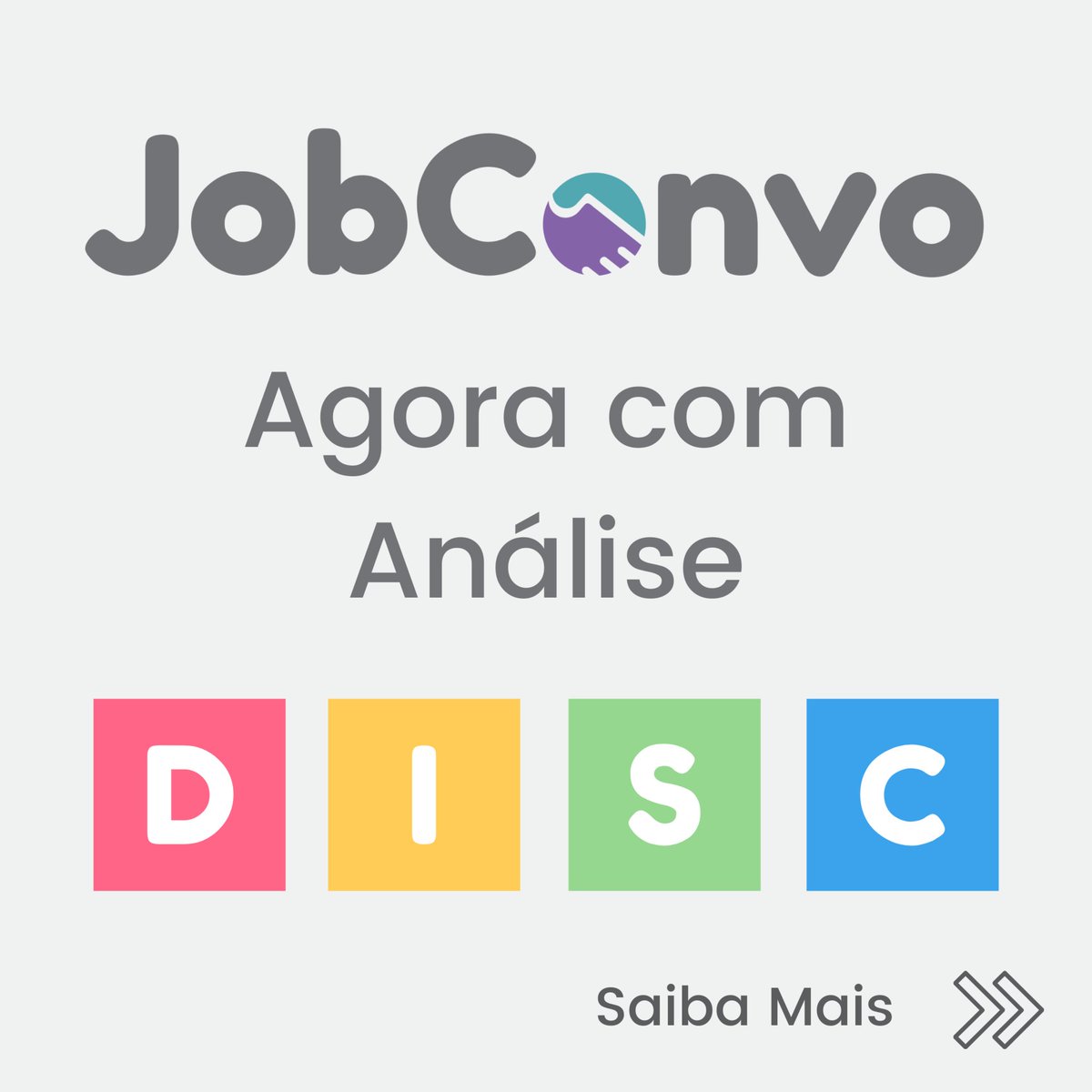 JobConvo's tweet photo. JobConvo agora com Análise DISC!
Contrate e eleve a qualidade do seu RH!

Saiba Mais:https://t.co/s8Uz5f7ZKl

Contrate: https://t.co/NAPWc4l4VA

#disc #testedisc #analisecomportamental #testedepersonalidade https://t.co/J582kMZllk