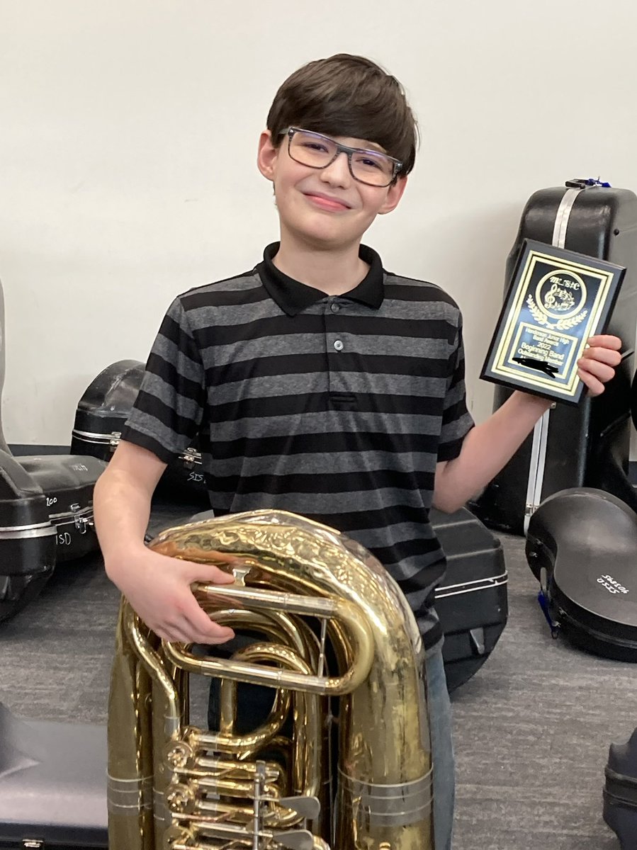iveywe's tweet photo. So proud of this guy! He took the algebra STAAR EOC yesterday morning and then won an award at the band concert last night! https://t.co/pvoivaYqxM
