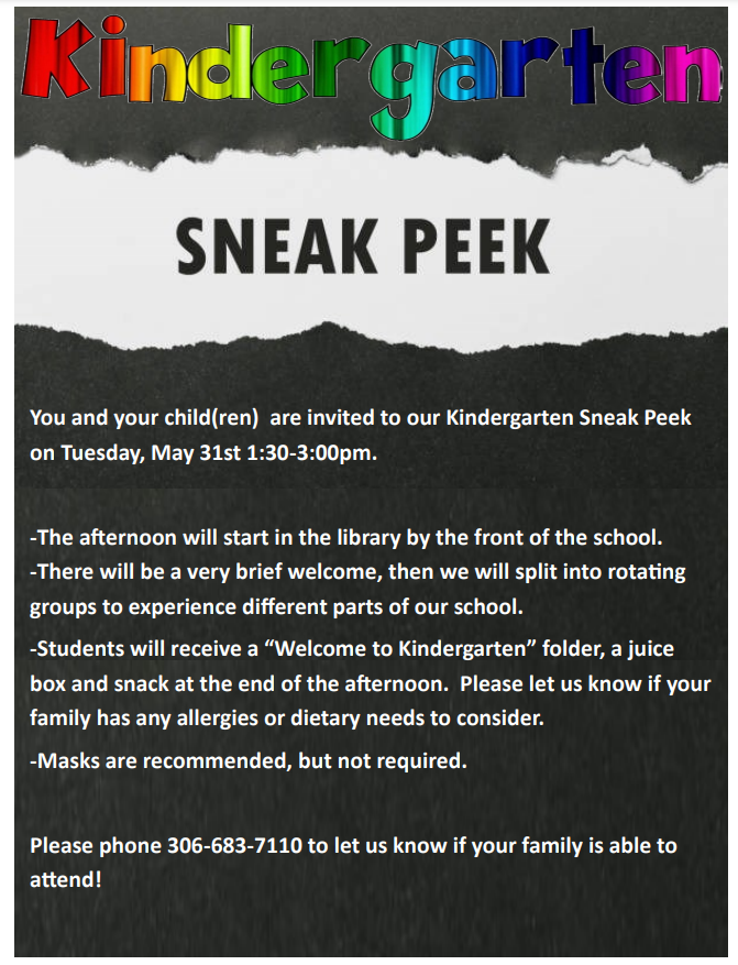 Do you have a child that will be 5 years old by January 31, 2023?  We'd love to meet you and introduce your family to our kindergarten program!  Brevoort Park School's kindergarten sneak peek will be on May 31 from 1:30-3:00.