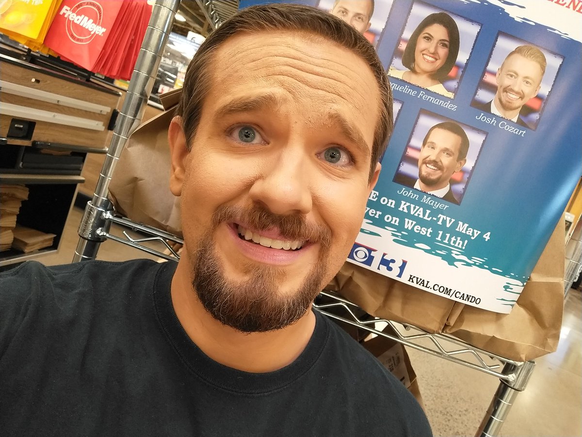 Huh. Guess that's really how I look...anyways, CANDO still going strong this afternoon! Come on out to <a href="/FredMeyerStores/">Fred Meyer</a> in Eugene and help a great cause in <a href="/foodforlc/">FOOD for Lane County</a>!