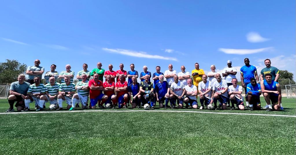 Andy Kowalski (@daddytheref) on Twitter photo Athletes....everyone of them!
<a href="/thewfauk/">The WFA</a> <a href="/BarnetWft/">BARNET FOOTBALL CLUB IN THE COMMUNITY</a> <a href="/SpursFoundation/">Tottenham Hotspur Foundation</a>
Not just a trip to Spain, A journey that had friendship, well-being, fun!
<a href="/reffingrich/">Richard Shields</a> <a href="/MicktheRub/">Mick Quinn</a>
Walkingfootballtours.com Join us in Italy September 22 Athletes....everyone of them!
<a href="/thewfauk/">The WFA</a> <a href="/BarnetWft/">BARNET FOOTBALL CLUB IN THE COMMUNITY</a> <a href="/SpursFoundation/">Tottenham Hotspur Foundation</a>
Not just a trip to Spain, A journey that had friendship, well-being, fun!
<a href="/reffingrich/">Richard Shields</a> <a href="/MicktheRub/">Mick Quinn</a>
Walkingfootballtours.com Join us in Italy September 22