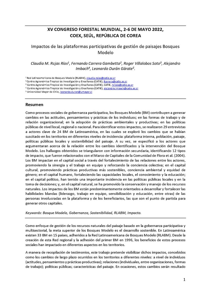 bosquemodelo's tweet photo. ¿Cómo contribuyen los #BosquesModelo a la equidad e igualdad de género, la gobernanza participativa y los #ODS? Lea los trabajos de @bosquesmodelo y la RIBM @WFCKorea @FAOenEspanol https://t.co/AVVHZqe0Yf https://t.co/zwTYKcc1K5 https://t.co/3nUh8mW5O5 https://t.co/diVVbuAqXO