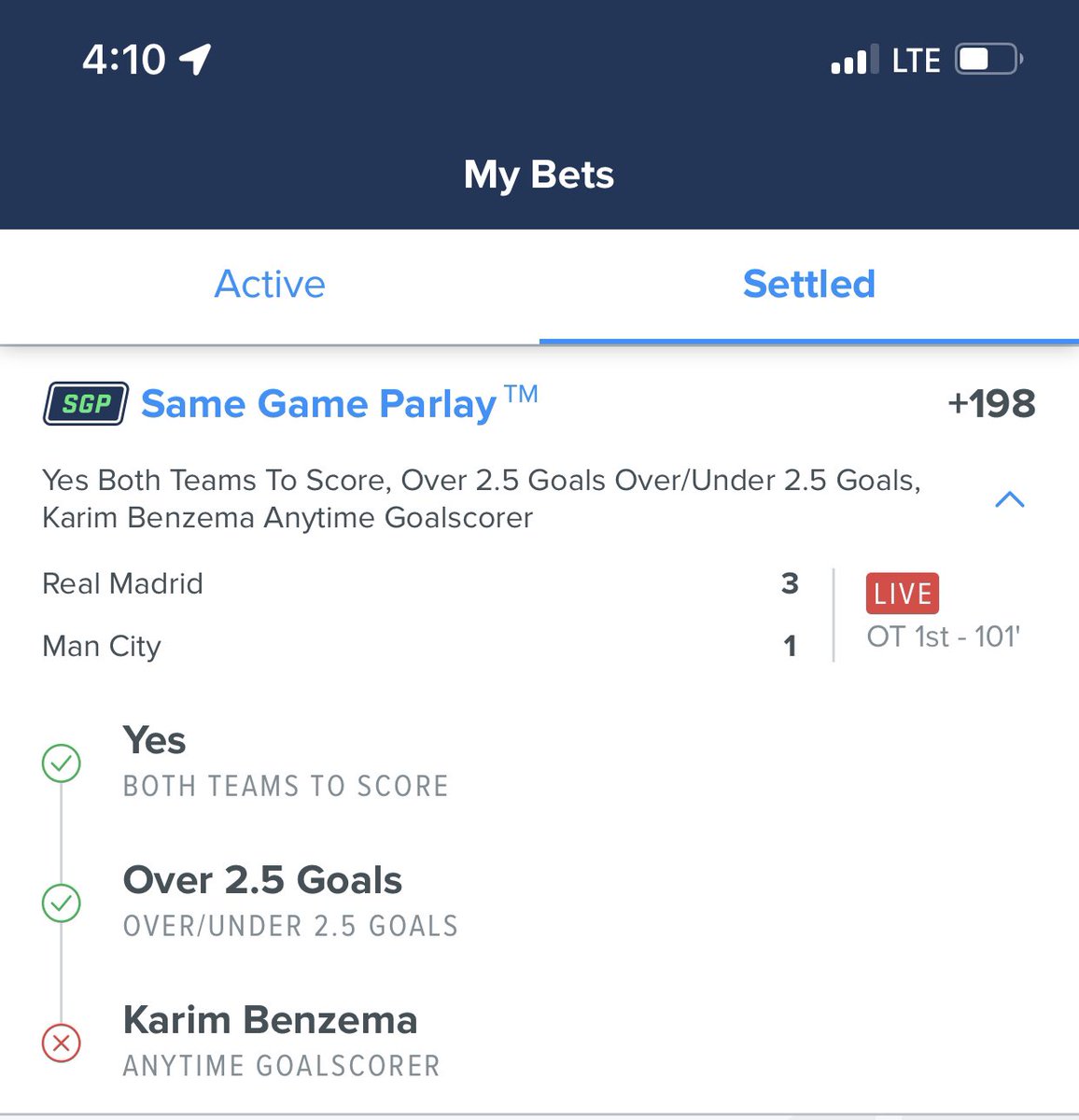 KoltonWray's tweet photo. @JustPayouts Why does is show benzema didn’t score? https://t.co/CMwgO6u9kF