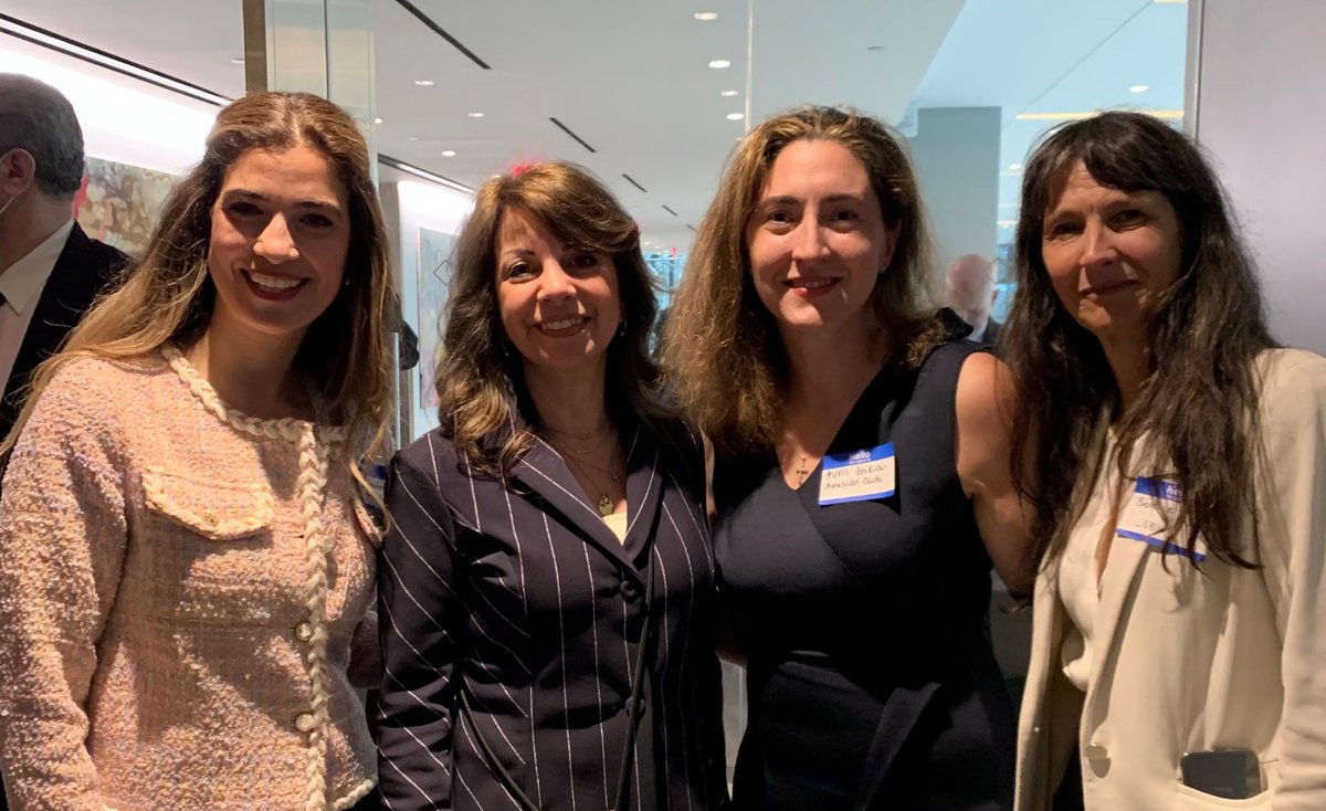 americanpandi's tweet photo. #AmericanPandi represented by @RodeaIoannou, Muge Anber Kontakis, Sanjive Nanda & Alexis Lemon-Zakou at the #NewYork P&I Club #Legal Correspondent Meet & Greet during the Spring Meeting of #MLAUS. Present but not pictured: Dan Tadros, Don Moore, Molly McCafferty & Margaret Lee. https://t.co/2RVrng8E7i