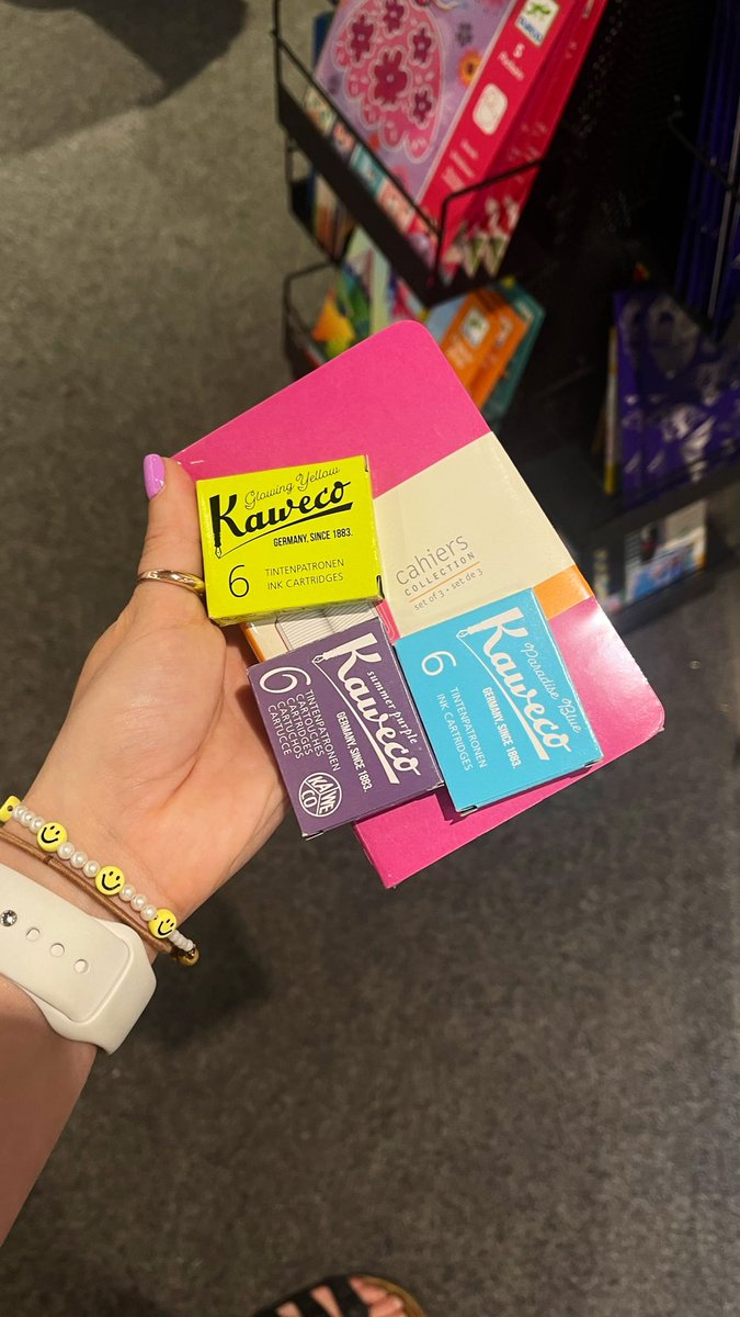 Name a better feeling than stocking up on a notebook and new inks.