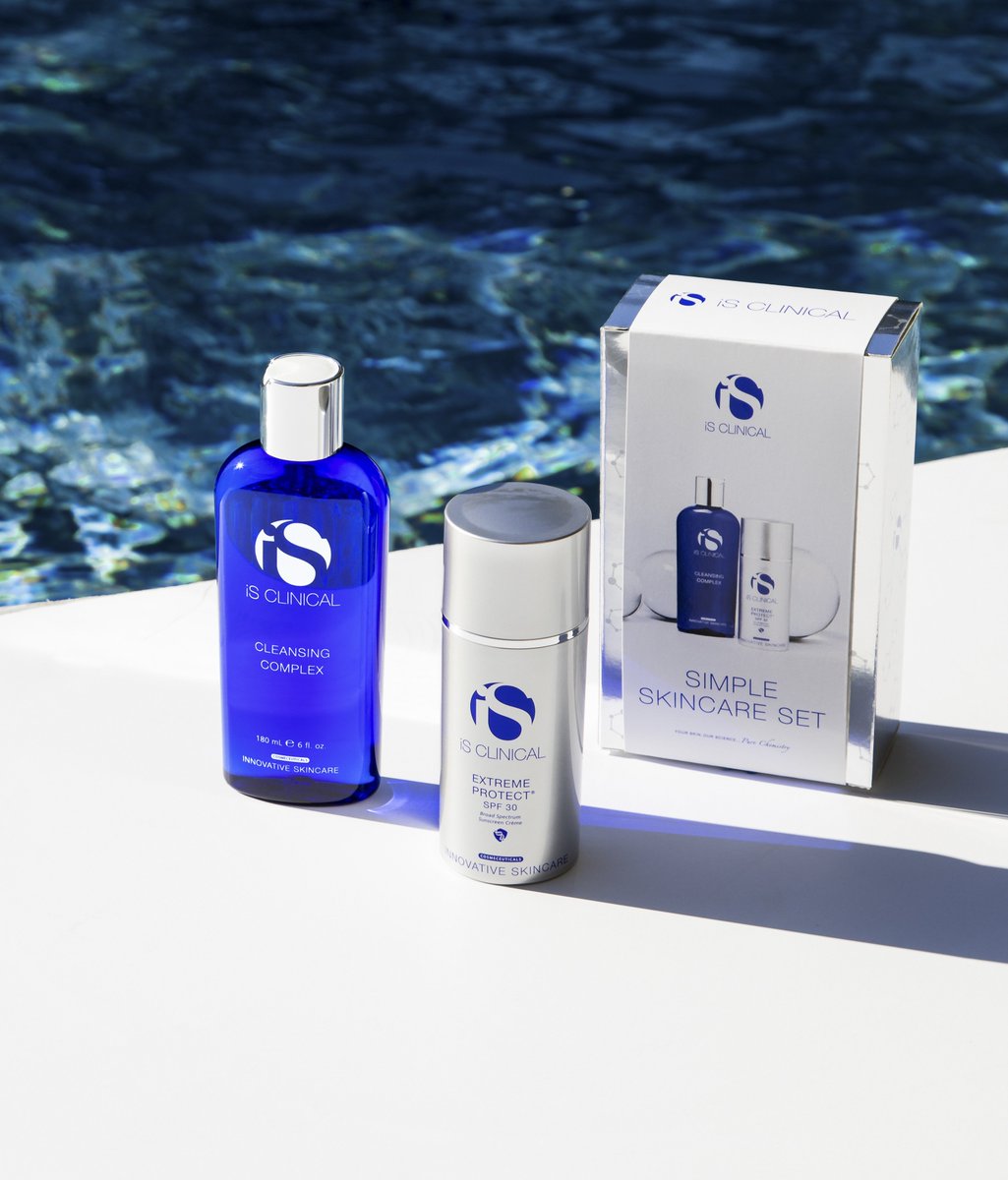 Introducing the limited edition Simple Skincare Set! An effortless deep-cleanser and hydrating SPF - multitasking products in two easy steps! 

Learn more here: isclinical.com/blog/introduci…

#iSCLINICAL