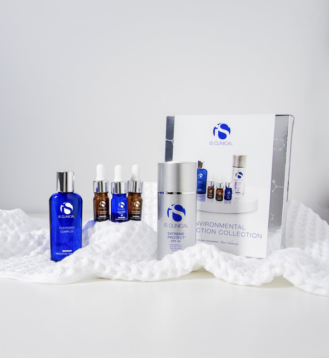 The limited edition Environmental Protection Collection is here! This specially curated regimen helps promote a youthful glow with Vitamin C formulas, a deep-cleanser &amp; SPF! 

Learn more here: isclinical.com/blog/introduci… 

#iSCLINICAL