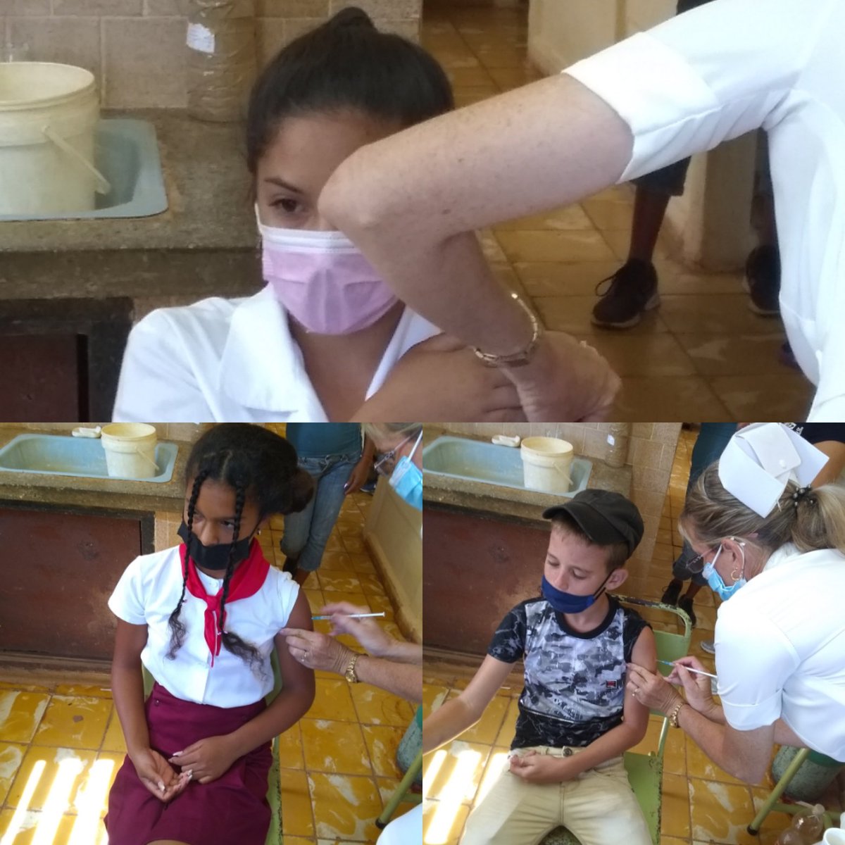 SegundoGuines's tweet photo. Comienzó hoy la vacunación con dosis de refuerzo Soberana Plus a nuestros educandos.
#CubaSalvaVidas 
#EducacionMayabequeGuines
#VamosConTodos https://t.co/kZy7SXNM7e
