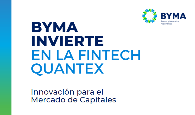 BYMAOficial's tweet photo. 🚀BYMA invirtió en Quantex, la startup tecnológica que se dedica al desarrollo de soluciones financieras para el Mercado de Capitales. Un paso más hacia una infraestructura de mercado de vanguardia, cada vez más sólida, eficiente y accesible. https://t.co/PdhGypALgz #BYMAInnova https://t.co/D4fOqNDzcA