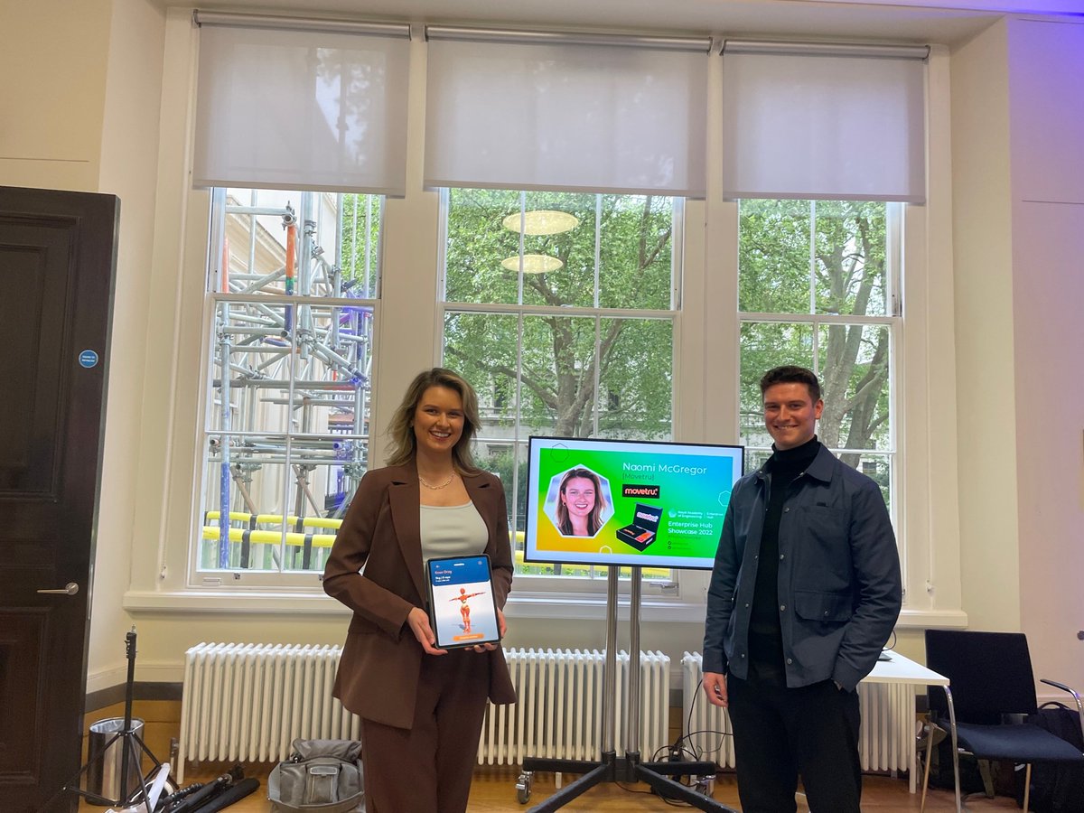 Another super presentation at @RAEng_Hub #HubShowcase this evening from NI Enterprise Fellowship awardee @naomi_mcgregor_ .. and great to meet new @movetru  team member, Dillon. Welcome to Prince Philip House!