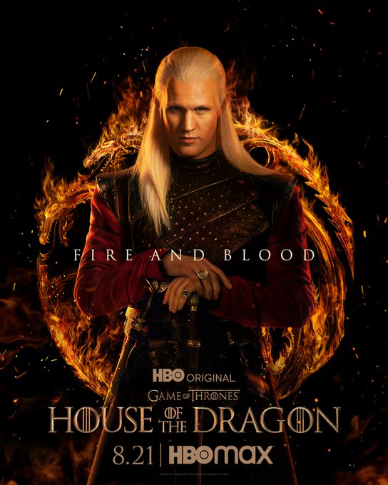 ハウスオブザドラゴン公開画像｜王子デイモン・ターガリエン/Prince Daemon Targaryen演じる俳優マット・スミス/Matt Smith。