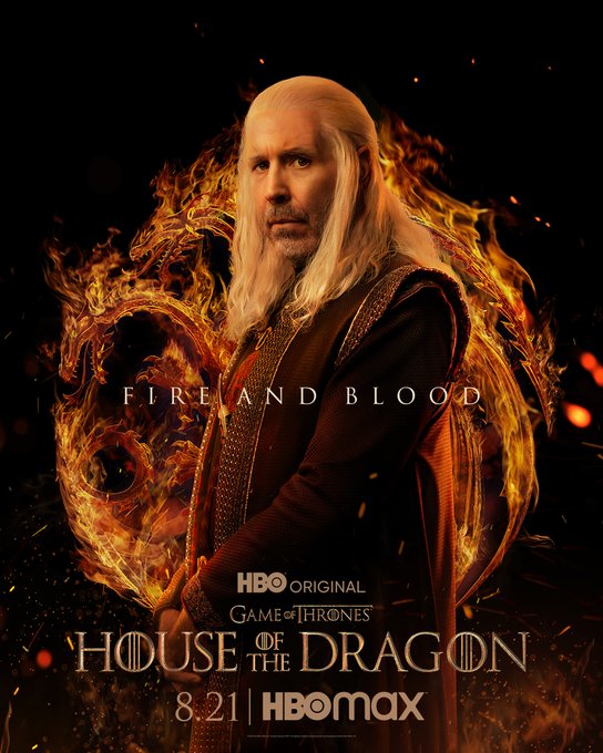 ハウスオブザドラゴン公開画像｜ヴィセーリス・ターガリエン一世/Viserys Targaryen I演じる俳優パディ・コンシダイン/Paddy Considine。