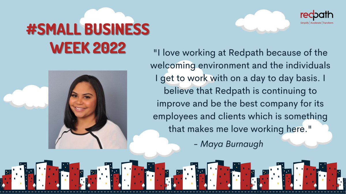 redpathgroup's tweet photo. Thank you, Maya! #SmallBusinessWeek2022 #RedpathCG #Redpathers #Salesforce https://t.co/cXGtfnPPtl