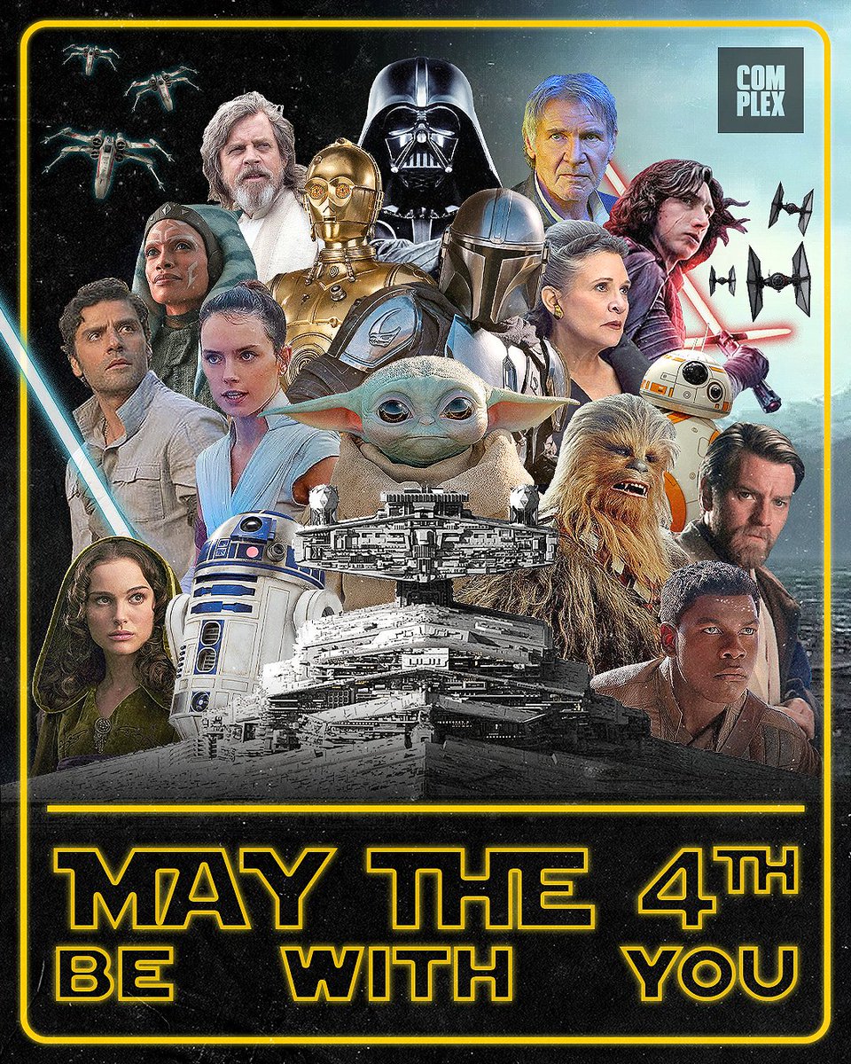 Complex's tweet photo. May The 4th Be With You. 💫💫 https://t.co/B2E4asbP4z