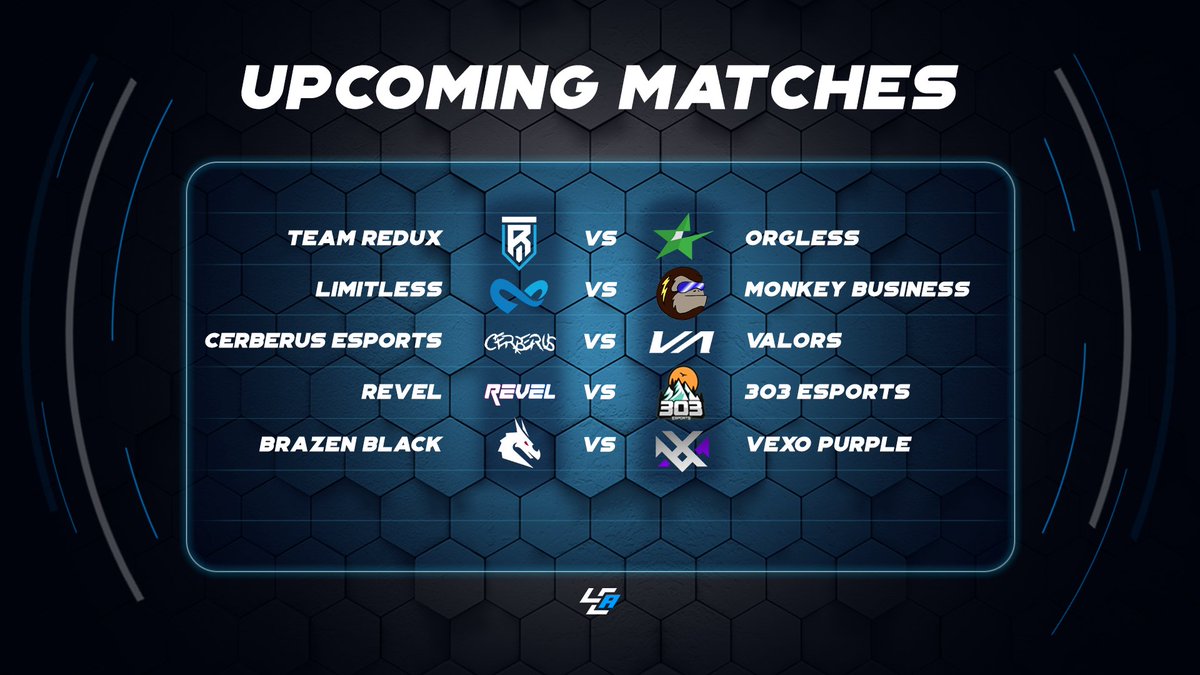 Tonight's matches covered by LCA! 🚨

⚔️ <a href="/TeamRedux/">Redux Team</a> vs #Orgless
🎙️ @Kamaka_18 

⚔️ <a href="/GGLimitless/">Limitless ∞</a> vs #MonkeyBusiness
🎙️ <a href="/BirdehBox/">Kornel Harmati</a> 
🎙️ <a href="/Thatwearwolf1/">Christopher Wear</a> 

⚔️ <a href="/CerberusATL/">Cerberus</a> vs @Valorsgg 
🎙️ <a href="/Dugaid_/">Dugaid</a> 

⏰ 9pm EST

1/2