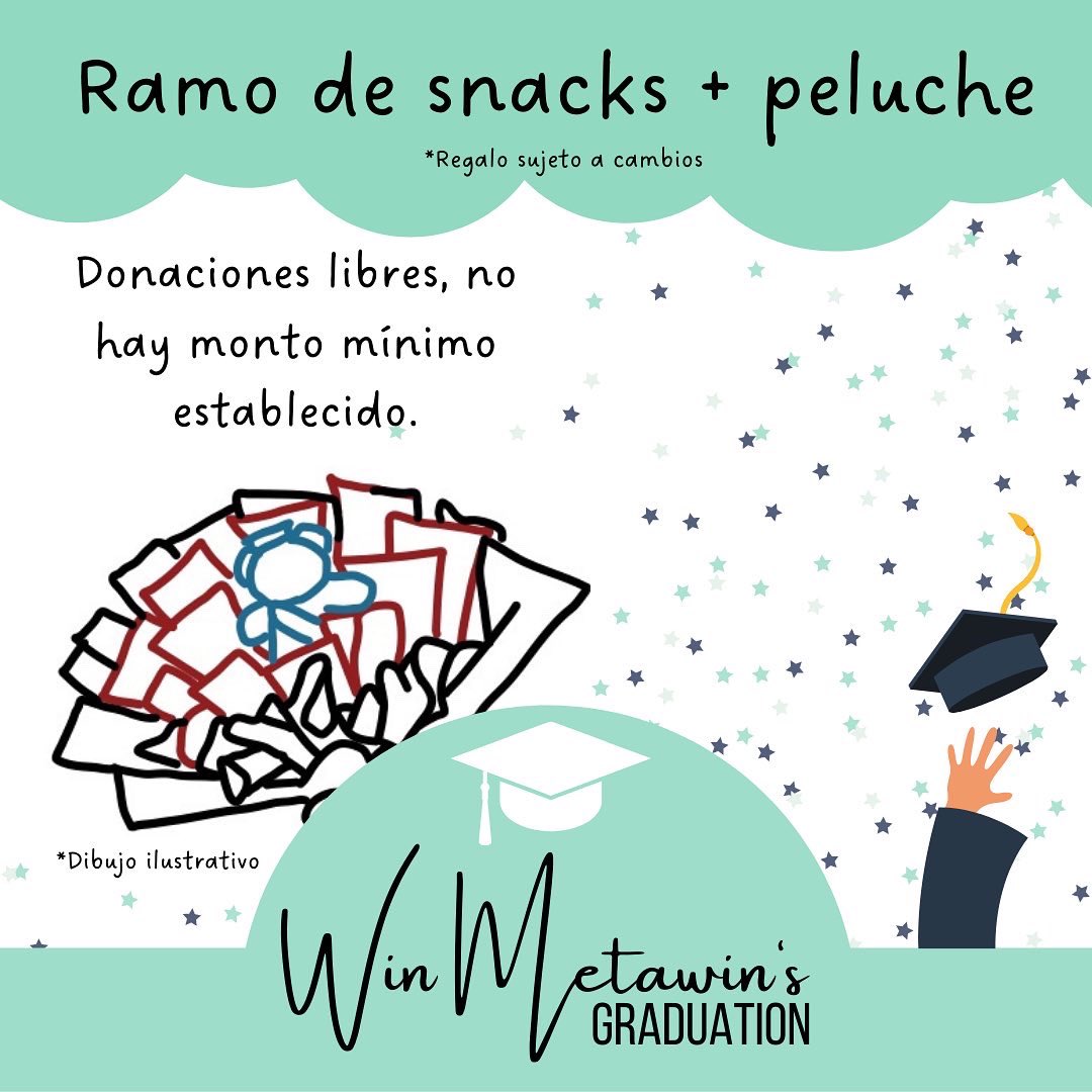 WorldLoveBW1's tweet photo. Enviémosle algo lindo a Win por su graduación. Hagamos notar Latinoamérica con este regalo. 
Escribiremos en las tarjetas dedicatorias los nombres de las personas que donen. Recuerda enviarnos tu comprobante de la donación. #DevilSisterEP6 #DevilSister #winmetawin #brightwin https://t.co/A5Etr3BTd0