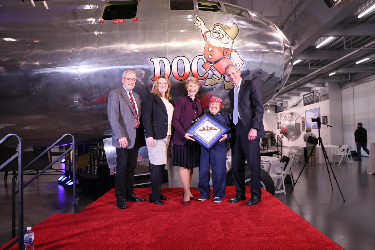 <a href="/SpiritAero/">Spirit AeroSystems</a> celebrated the grand opening of the Women in Aviation Exhibit at the <a href="/B29DocsFriends/">B-29 DOC</a> Hangar. Connie Palacioz, an original Rosie the Riveter, was inducted as the inaugural member in the Women in Aviation Hall of Fame.

spr.ly/6016zEQDm

#WomeninAviation #B29Doc