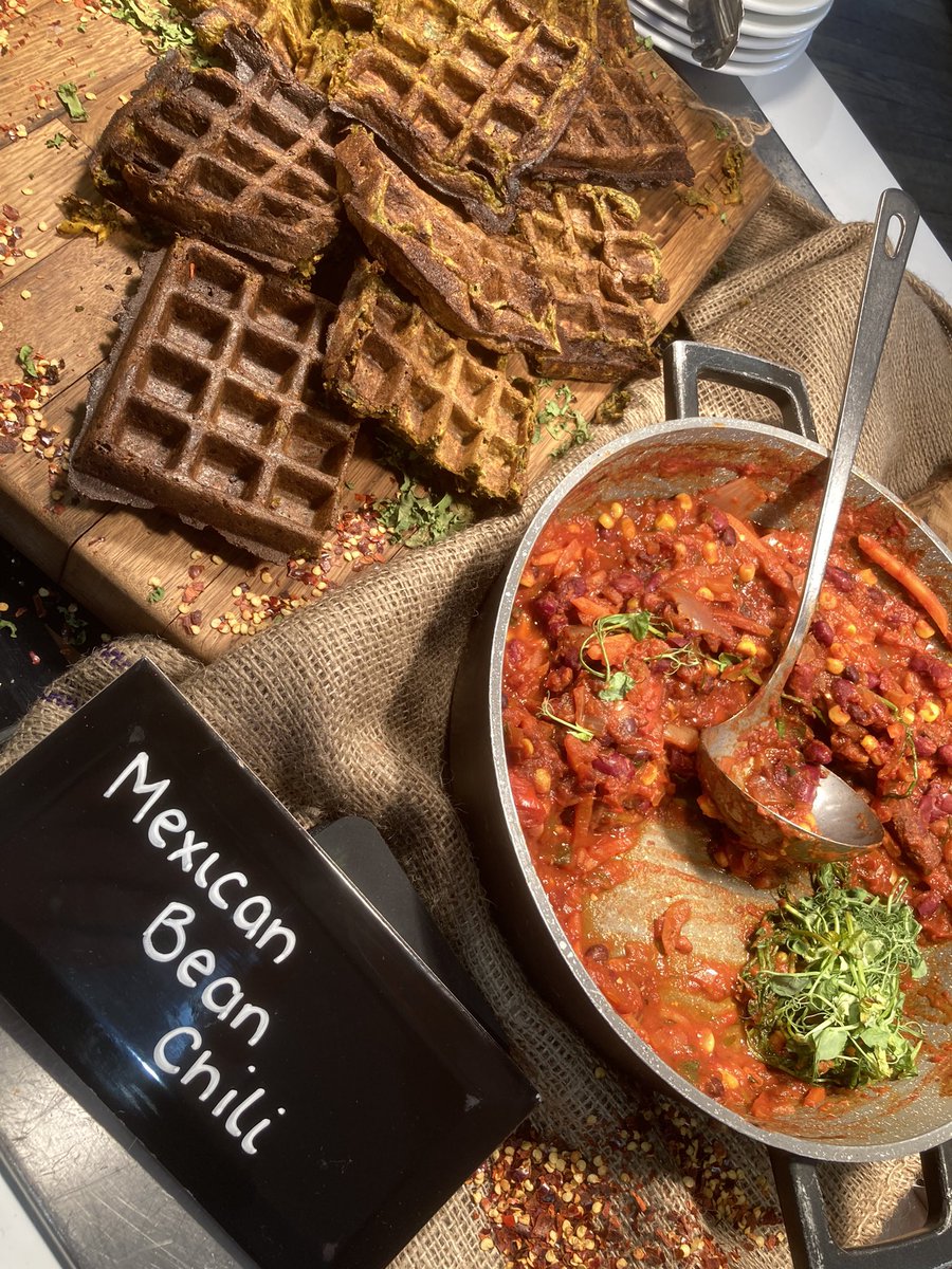 QueensCollFood's tweet image. Well done @HolroydHowe @HHQueens @NathanSimms17 @HhRgulley @HHGchambers @chefJordanHH serving up lots of new fab food concepts @QueensTaunton reflecting our food teaching: Mexican Veg Waffle-icious, Wholemeal Forest Fruit Cake, and Black Bean Brownie @BiteBack2030 @HenryDimbleby