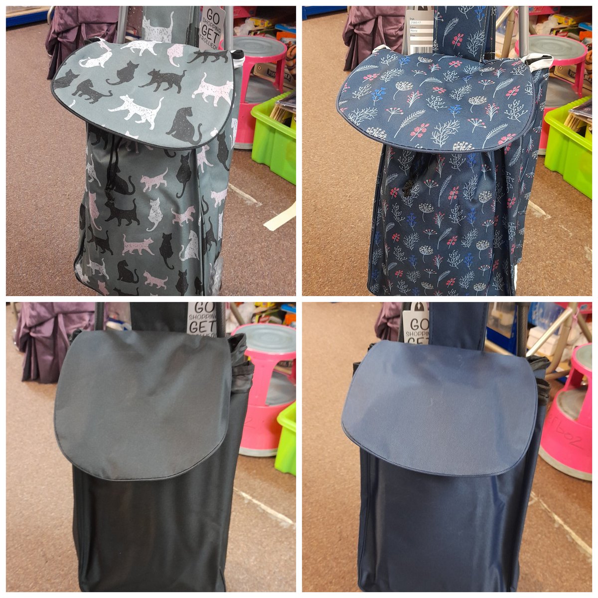 YourWndlr's tweet photo. AVAILABLE While stocks last! We currently have 4 lovely designs of our fantastic brand new bargain price trollies priced at £10. From our #Derby shop in store or purchase over the phone and collect in store. Find us on St Peter's st opposite Waterstones or call 01332 365842. https://t.co/aFGxRS0uLm