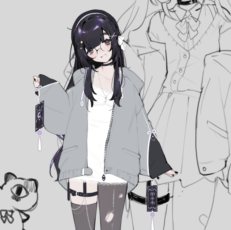 「persona design i ended up scrapping.. T 」|madi ⋆˙⊹のイラスト
