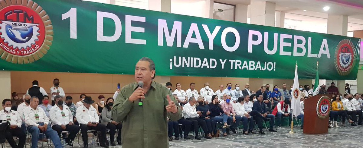 Conmemora <a href="/CTMPuebla/">CTM_FTPuebla</a> <a href="/leobardosoto/">Leobardo Soto</a> 1ro de Mayo; demandan pago justo de reparto de utilidades,eliminar el ISR a las prestaciones sociales  y tiempo extra. Entregan presea 1ro de Mayo a la secretaria general <a href="/PueblaAyto/">Puebla Gobierno de la Ciudad</a> Mtra. Silvia Tanús por su  trayectoria política