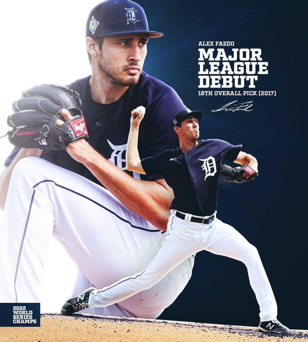 iTravisWade's tweet photo. solid big league debut, @FaedoAlex 👏🏻

📸: @Det2022WSChamps https://t.co/6l5nQEfBse
