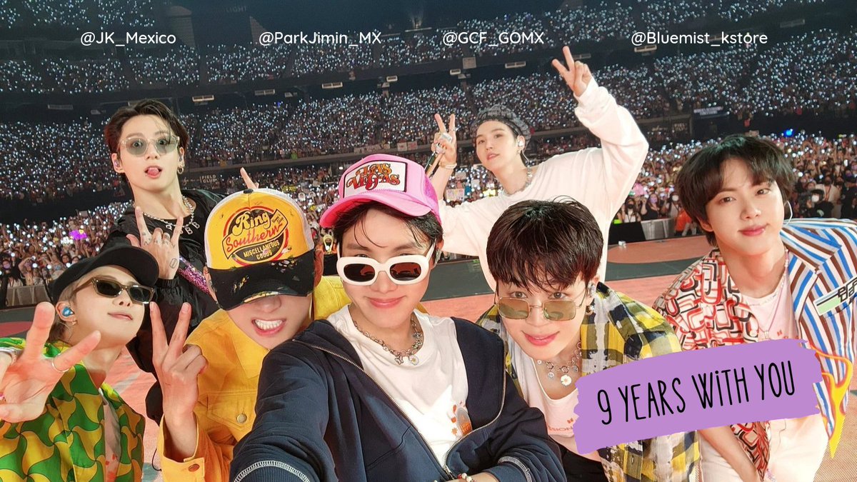💜 9 years with you 💜

05.05.22

<a href="/JK_Mexico/">Jungkook México⁷ ✨</a> x <a href="/ParkJimin_MX/">Park Jimin México 💛</a>
<a href="/GCF_GOMX/">G.C.F Ordenes Grupales</a> x <a href="/Bluemist_kstore/">𝐁𝐥𝐮𝐞𝐦𝐢𝐬𝐭 ☾</a>