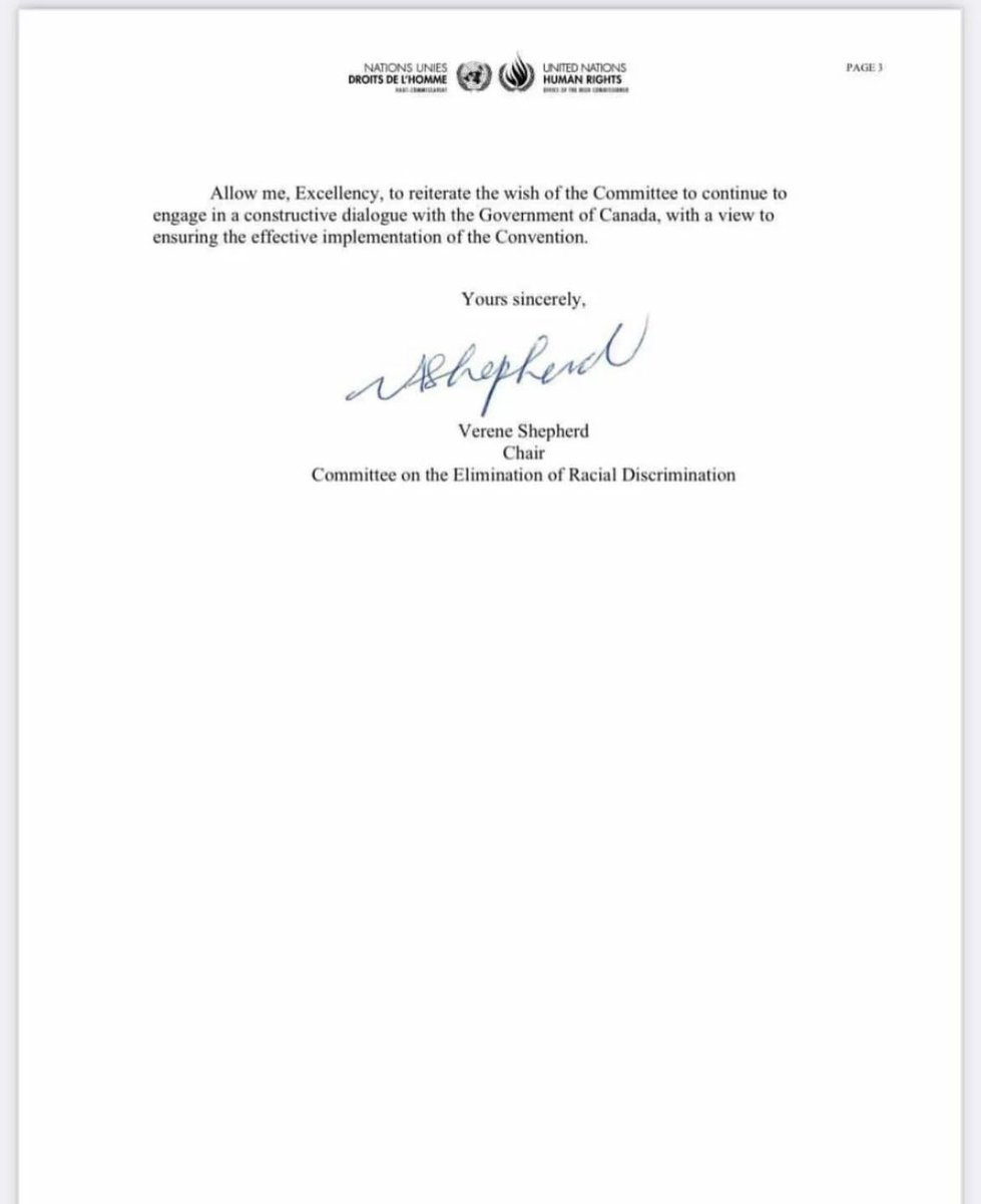 Canada, Prov of BC, RCMP have received another urgent request from United Nations to stop violating Indigenous rights of Wet’suewet’en &amp; Secwepmec re: CGL &amp; TMX pipelines. These requests have been continually ignored. Canada violating international human rights laws