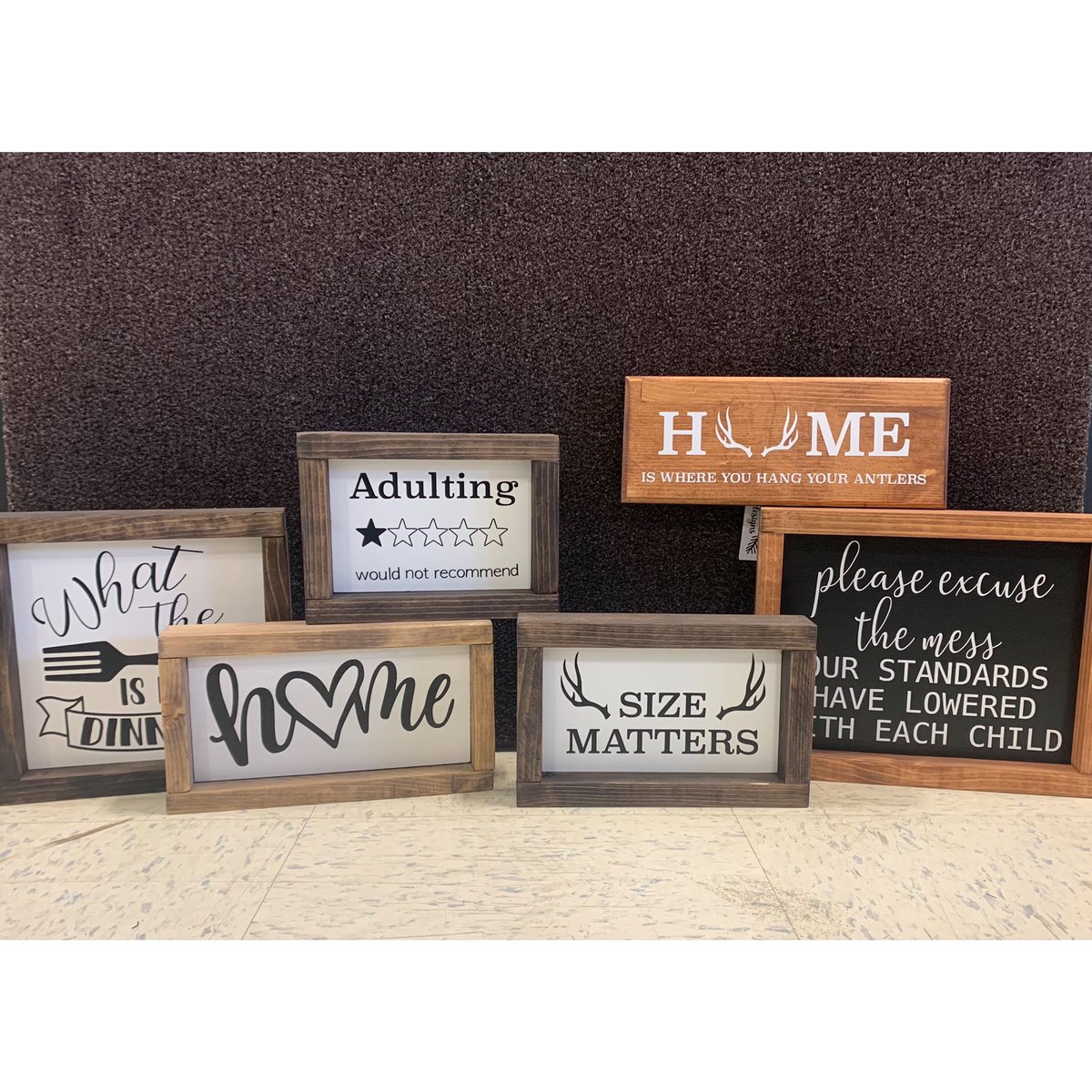 These handcrafted signs make the perfect Mothers Day gift! Stop in and see what we have in stock! 🛍🏆💕 #shoplocal #handcrafted #mothersday #giftideas *While Quantities Last*