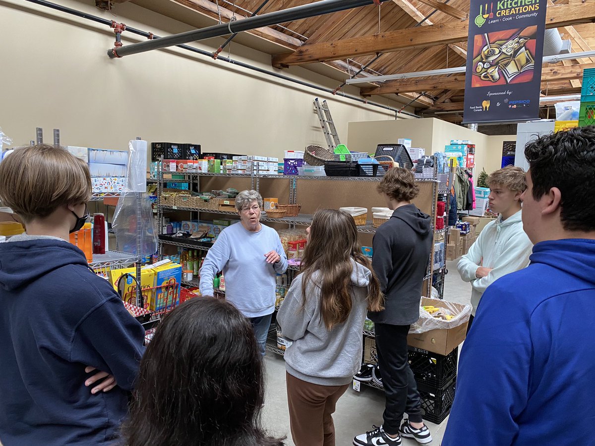 DeaconTrevor's tweet photo. Retreat day at the food bank with first group of BM grade 10s. #blueblast https://t.co/u8ArdMSE3H