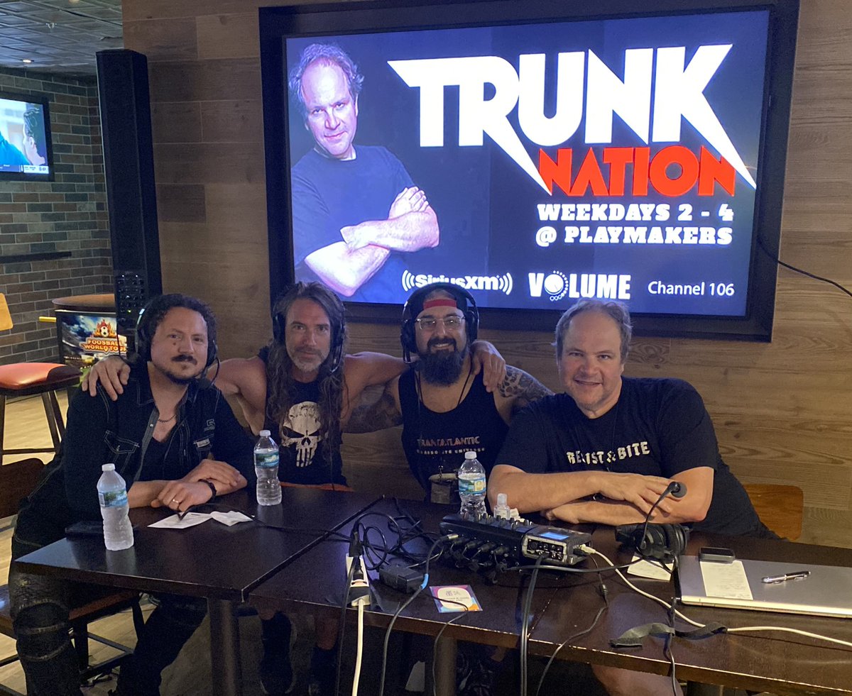 Greetings from @cruisetotheedge which aside from seeing all of the great bands on board, I’ve been having fun co-hosting w @EddieTrunk on his show all week. Today we had Steve Hogarth, Simon Phillips, Michael Sadler, Ross Jennings & Daniel Gildenlow on. Big RUSH show tomorrow!