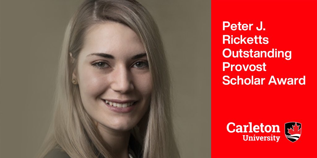 Special congratulations to Gabrielle Kolotinsky, who received the Peter J. Ricketts Outstanding Provost Scholar Award for her impressive accomplishments! carleton.ca/provost/2022/0…