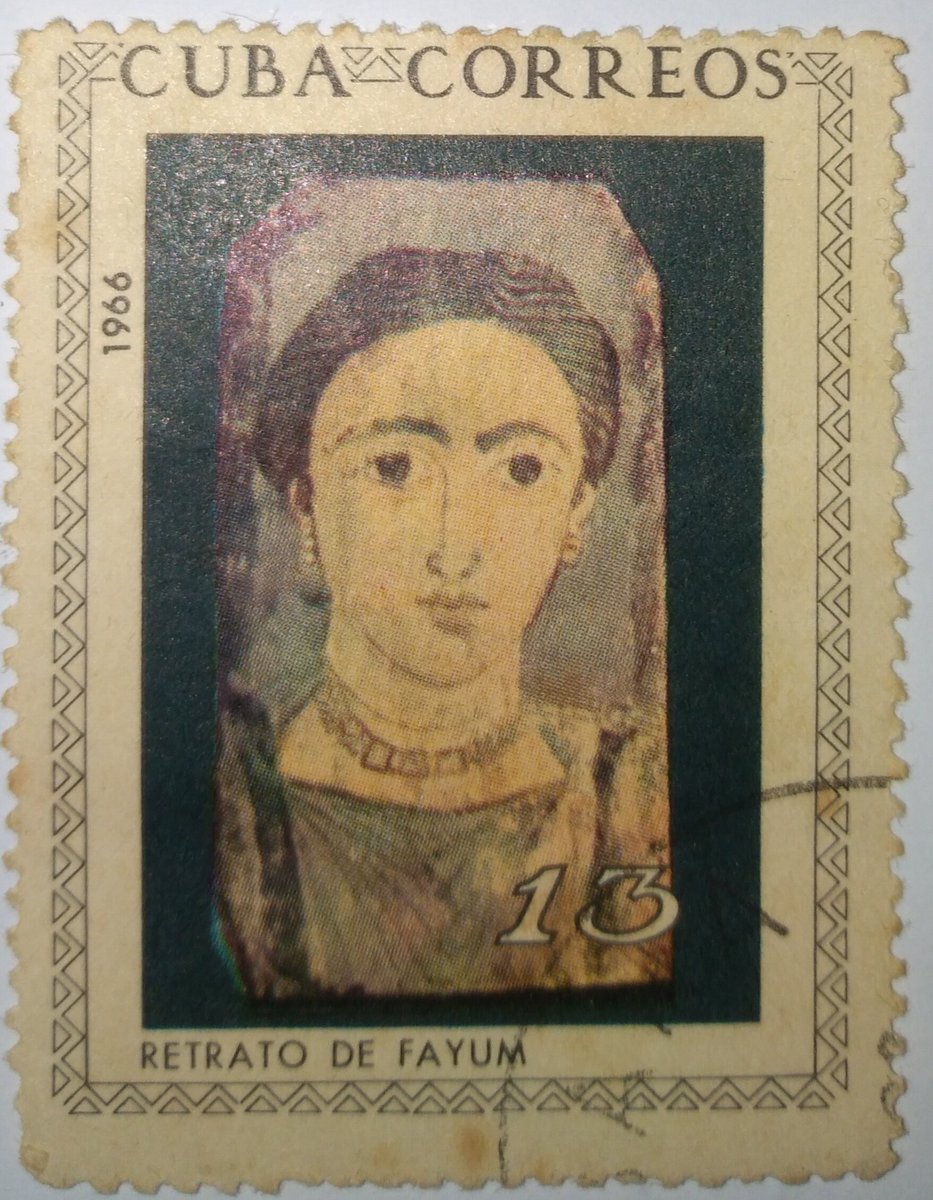 Portrait of Fayum - Painting portrait of the deceased BC. In Egypt. They carried him to the grave. First discovered in 1887 in the Fayum oasis. Finished on a wooden plate with the technique of wax painting, the earlier patterns - on canvas.

#NFTCommmunity
opensea.io/assets/matic/0…