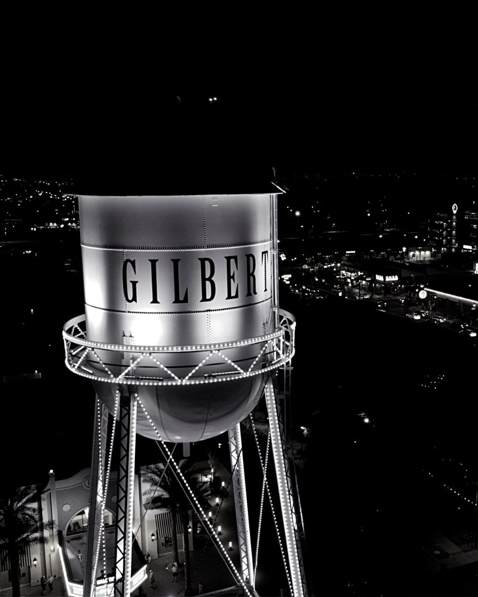 The Gilbert Water Tower will be lit black and white tonight through Friday, May 6th for Ehlers-Danlos Syndrome and Hypermobility Spectrum Disorders Awareness Month. 🖤🤍

This lighting request was submitted by <a href="/TheEDSociety/">The Ehlers-Danlos Society</a>.

Learn more ➡️ glbrt.is/LightUpGilbert