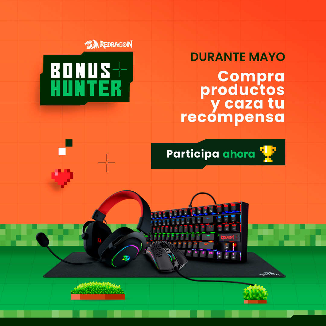 ¡Comprar productos Redragon tiene su recompensa! 🙌

Durante MAYO cargando tu compra en argentina.redragon.es podés llevarte uno de los 3 Kits semanales y participar por el Gran Premio Final de USD 500 en productos🤖

¡Comprá y atrapá tu premio!👾